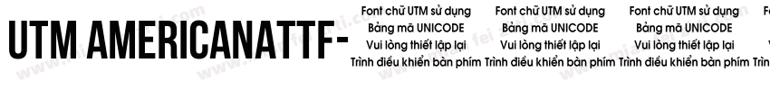 UTM Americanattf字体转换